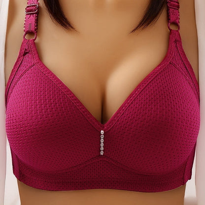 💕 Kifejezetten nagy méretű hölgyek számára tervezett, kényelmes, párnázatlan melltartó, amely megakadályozza a mellek megereszkedését és jól szellőzik 👙