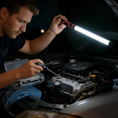 🚗💡Rugalmas LED-es fényfüzér szilikonból – 3 üzemmód, Type-C és vízálló!