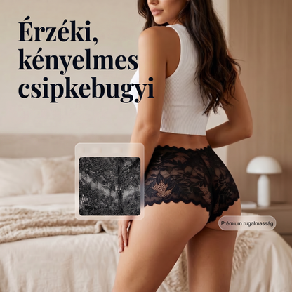 【✨ 1 + 3 ingyen】Női szexi csipkés bugyi – Átlátszó, virágmintás fehérnemű 💋
