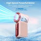 ❄️ Győzze le könnyedén a hőséget – Mini kézi ventilátor LED kijelzővel és 6 sebességgel – Utánvétes 💨😍