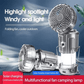 🔥 2026 Best Seller! Hordozható LED Kemping Lámpa Ventilátorral – Többfunkciós, USB töltés 🌿💡🌀