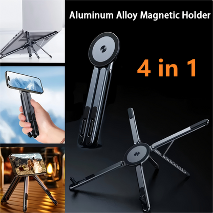 🧲 4 az 1-ben multifunkcionális mágneses eszközállvány | Telefon, tablet, óra és fülhallgató tartó