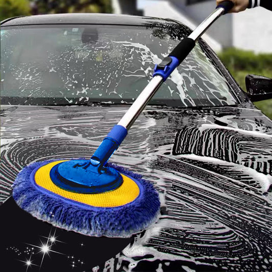 🚗🧹Tartós alumínium hosszú nyeles teleszkópos autómosó felmosó