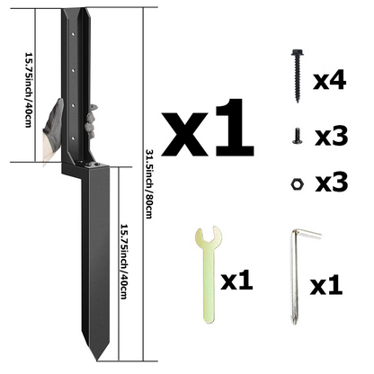 📢📢50% kedvezmény!! ⏰✨🔥Javítókészlet nehéz kerítésoszlopokhoz 🛠️🏡🔧