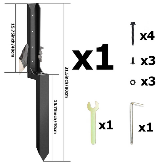 📢📢50% kedvezmény!! ⏰✨🔥Javítókészlet nehéz kerítésoszlopokhoz 🛠️🏡🔧