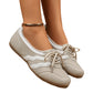 👡EU 36-43💕Női retro hullámos csíkos fűzős cipő