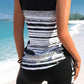 👙S-3XL🏖️Női, mintás, kétrészes tankini fürdőruha