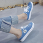 👟☀️Női farmer anyagú slip-on papucs – kényelmes talp és laza stílus🥰