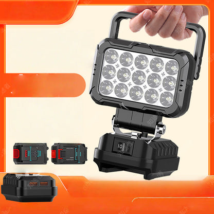 💡180°-ban forgatható LED-es munkalámpa – kettős USB-s powerbank funkcióval🔋