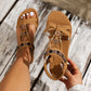 👣✨ Női kerek orrú lapos lélegző szandál (36-42) 💖👩