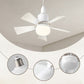 🌀 Élvezze a hűs levegőt – 2 az 1-ben mennyezeti ventilátor LED lámpával (E27) – Utánvétes 💡✨