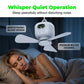 🌬️ Újratölthető mennyezeti ventilátor LED lámpákkal – Hűvös és világos bárhol ✨