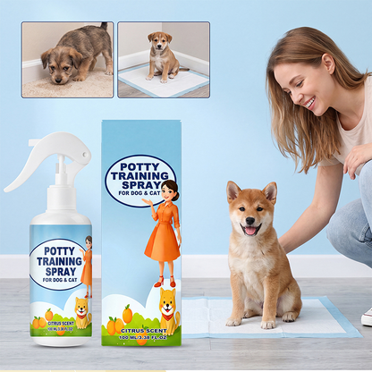 Gyengéd szobatisztaság-tréning spray kisállatoknak