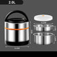 🍱 Többrétegű rozsdamentes acél hőszigetelt ételesüveg – 1,2 literes termoszos ebédtartó külön rekeszekkel